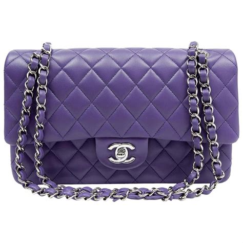 purple chanel bag 2021|Chanel 22 small size.